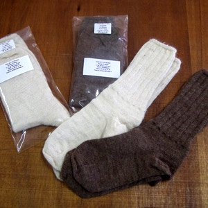 Paire de chaussettes en laine d'alpaga